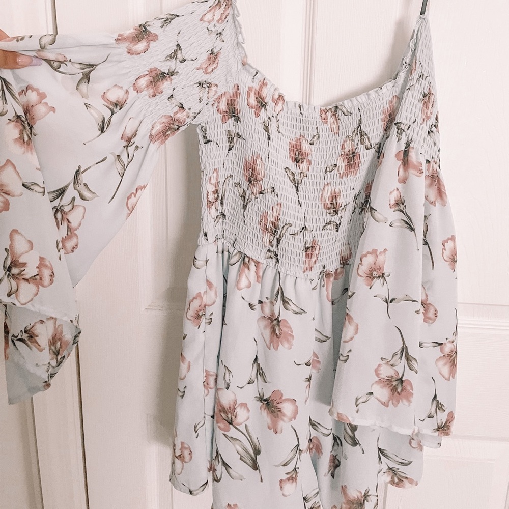 Flowey off the shoulder romper